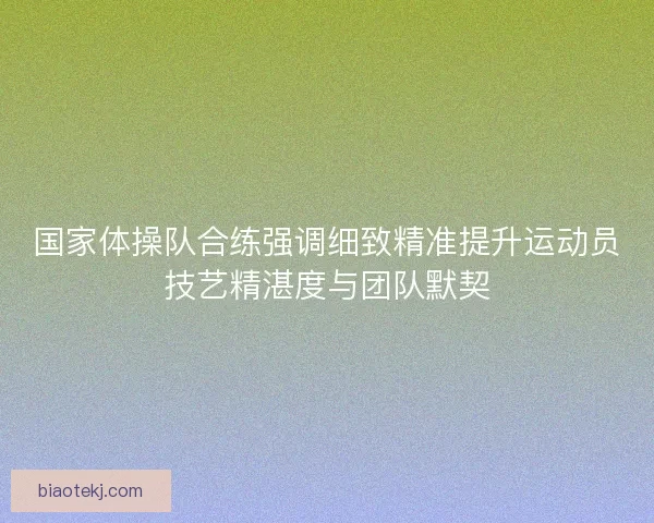国家体操队合练强调细致精准提升运动员技艺精湛度与团队默契